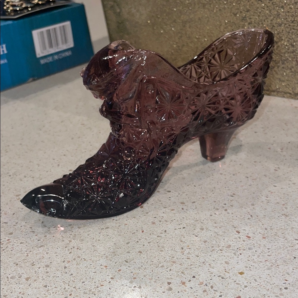 Fenton Purple Decorative Accent Shoe